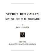 Secret Diplomacy