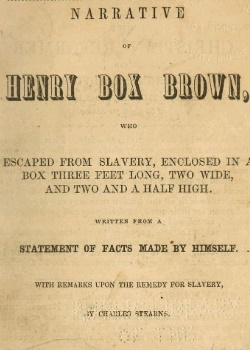 Narrative of Henry Box Brown