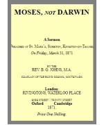 Moses, not Darwin