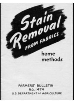 Stain Removal from Fabrics -  Home Methods