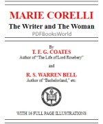 Marie Corelli -  The Writer and the Woman