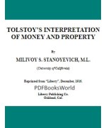 Tolstoy's interpretation of money and property