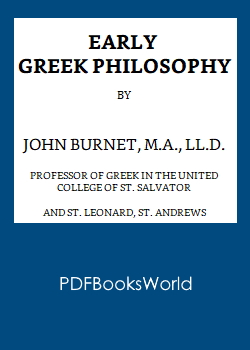 Early Greek philosophy